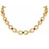 Chaumet 1980's necklace in yellow gold,  colored stones and diamonds - 00pp thumbnail