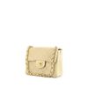 Chanel Mini Timeless shoulder bag in beige quilted leather - 00pp thumbnail