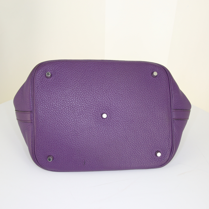 レア【HERMES】マルバパープルレザー PICOTIN LOCK ハンドバッグ Hermès Picotin Handbag 357308 | Collector Square