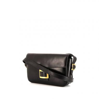 Hermès Martine shoulder bag in black box leather