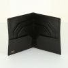 Cartera para billetes Hermès en cuero granulado negro - Detail D2 thumbnail