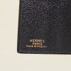 Cartera para billetes Hermès en cuero granulado negro - Detail D3 thumbnail