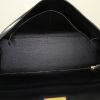 Hermes Kelly 40 cm handbag in black box leather - Detail D3 thumbnail
