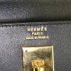 Hermes Kelly 40 cm handbag in black box leather - Detail D4 thumbnail