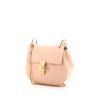 Chloé Drew shoulder bag in pink grained leather - 00pp thumbnail