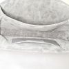 Borsa a tracolla Saint Laurent Lulu in camoscio grigio - Detail D2 thumbnail