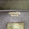 Hermes Kelly 32 cm bag worn on the shoulder or carried in the hand in brown box leather - Detail D4 thumbnail