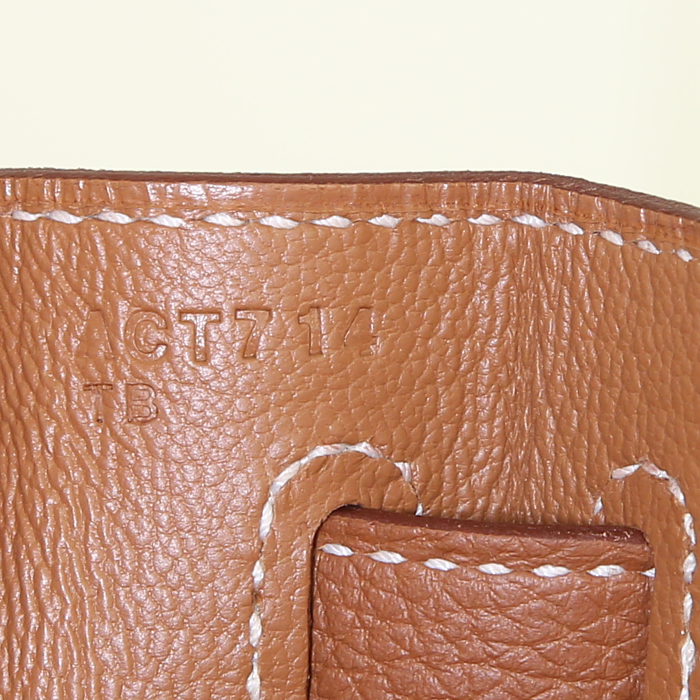 Borsa Hermes Kelly 32 cm in pelle togo gold - Detail D5