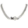 Flexible Hermès Boucle Sellier necklace in silver - 00pp thumbnail