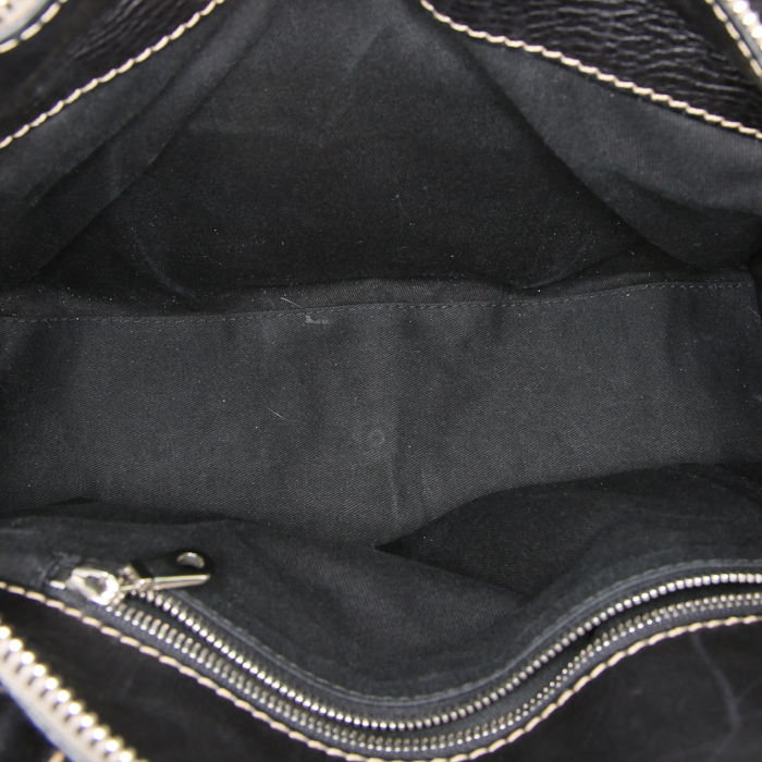 Sac à main Chloé Edith en cuir noir - Detail D2
