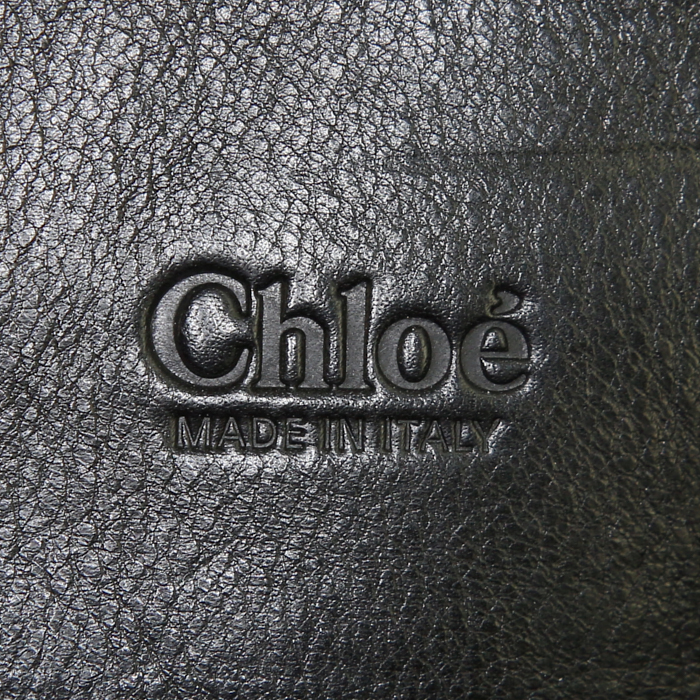 Sac à main Chloé Edith en cuir noir - Detail D3