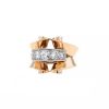 Boucheron 1940's ring in pink gold,  platinium and diamonds - 00pp thumbnail