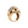 Boucheron 1940's ring in pink gold,  platinium and diamonds - Detail D2 thumbnail