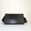Borsa Celine Trapeze modello medio in pelle nera simil coccodrillo e camoscio nero - Detail D5 thumbnail
