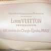 Pochette Louis Vuitton Sabbia en toile monogram beige et cuir rose - Detail D3 thumbnail