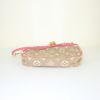 Louis Vuitton Sabbia pouch in beige monogram canvas and pink leather - Detail D4 thumbnail
