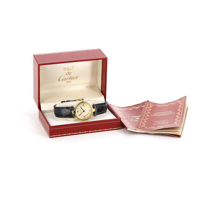 Montre Cartier Must De Cartier en vermeil Vers  1990 - Detail D2