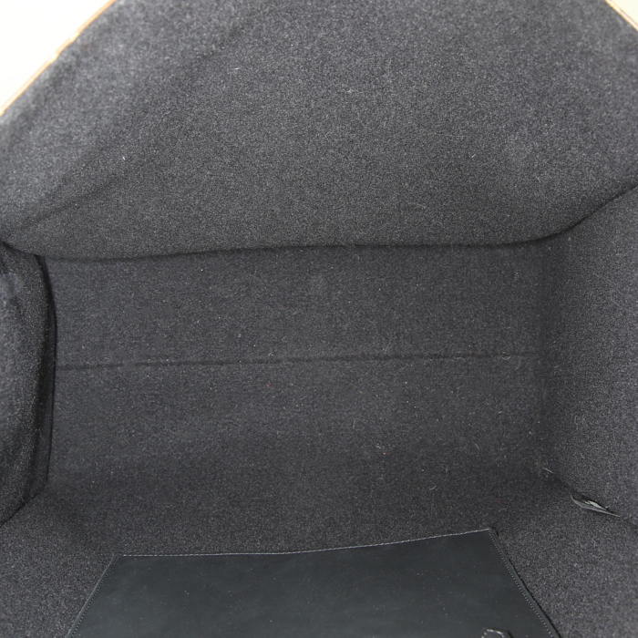 Sac cabas Fendi Zucca en toile monogram marron et cuir marron - Detail D2