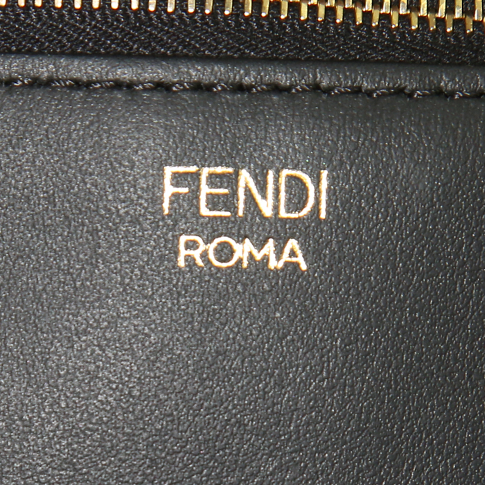 Shopping bag Fendi Zucca in tela monogram marrone e pelle marrone - Detail D3
