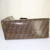 Fendi Zucca shopping bag in brown monogram canvas and brown leather - Detail D4 thumbnail