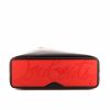 Shopping bag Christian Louboutin Cabata in pelle lucida bicolore nera e rossa con borchie - Detail D5 thumbnail