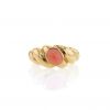 Van Cleef & Arpels 1980's ring in yellow gold and coral - 360 thumbnail