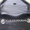 Sac bandoulière Chanel Mini Timeless en cuir matelassé bicolore noir et bleu-gris - Detail D2 thumbnail