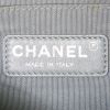 Chanel Mini Timeless shoulder bag in black and grey blue bicolor quilted leather - Detail D3 thumbnail