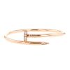 Cartier Juste un clou bracelet in pink gold and diamonds - 00pp thumbnail