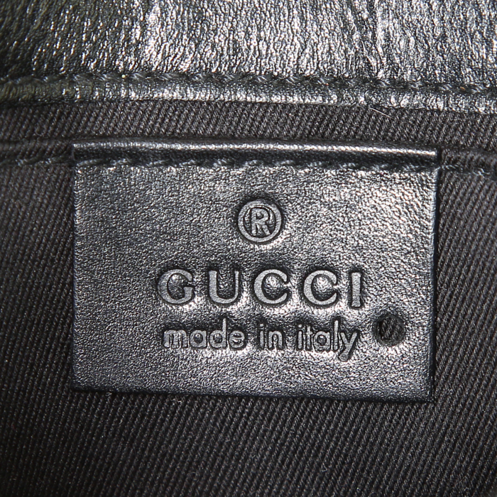 Bolso de mano Gucci Reins en cuero negro - Detail D3