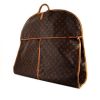 Porte-habits Louis Vuitton en toile monogram enduite marron et cuir naturel - 00pp thumbnail