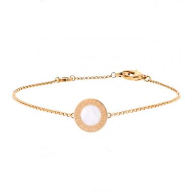 Bracelet Bulgari Bulgari Bulgari en or rose et nacre blanche