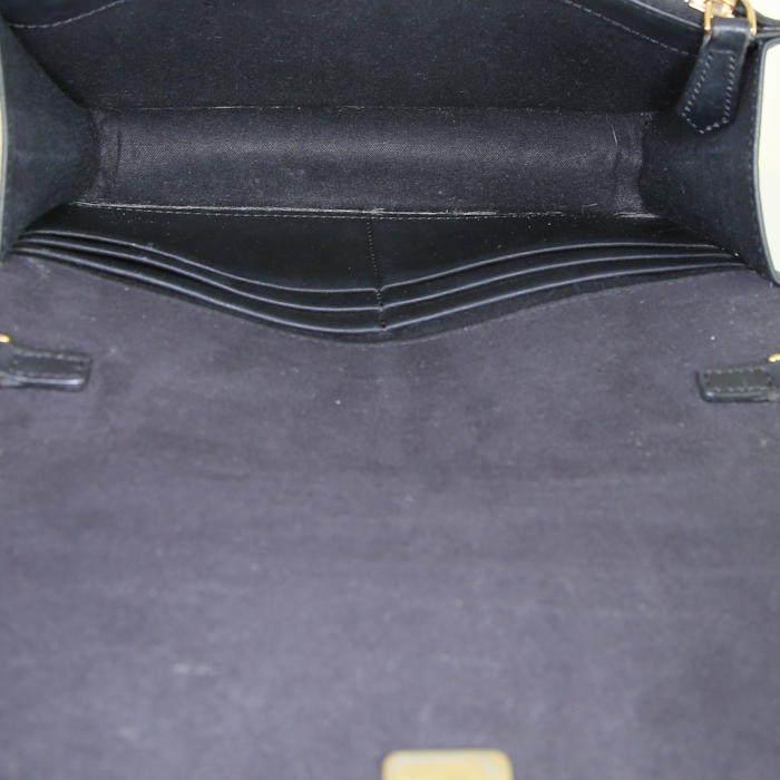 Sac bandoulière Fendi en cuir noir - Detail D2