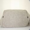 Chanel travel bag in beige canvas and brown leather - Detail D4 thumbnail