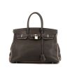 Hermes Birkin 35 cm handbag in anthracite grey togo leather and Rose Confetti leather - 360 thumbnail