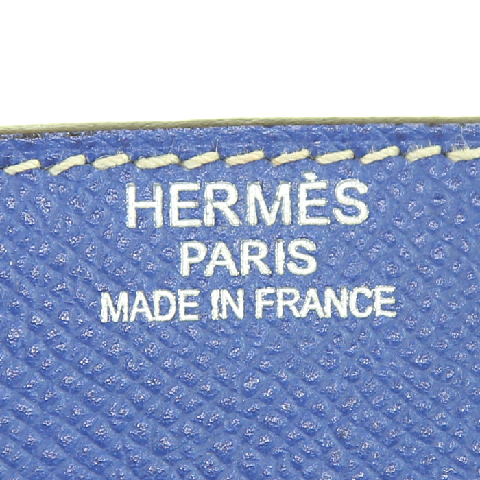 Borsa Hermès in pelle Epsom blu elettrico - Detail D3