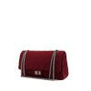 Chanel 2.55 handbag in red jersey canvas - 00pp thumbnail