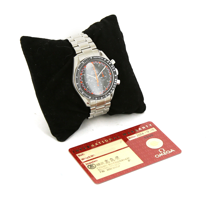 Omega Speedmaster Professional watch in stainless steel Ref:  1450022 Circa  2004 - Detail D2