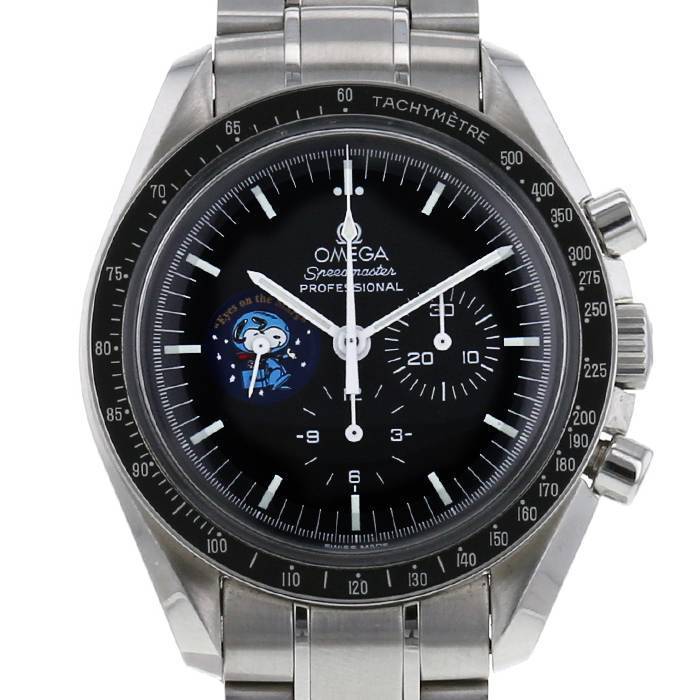Montre Omega Speedmaster Professional en acier Ref :  1450031 Vers  2004