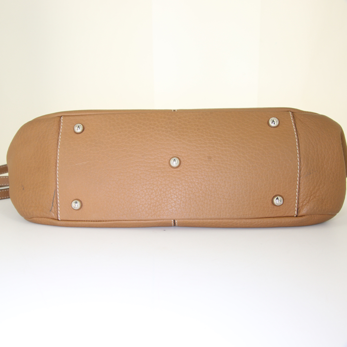 Borsa a tracolla Tod's in pelle martellata marrone - Detail D5