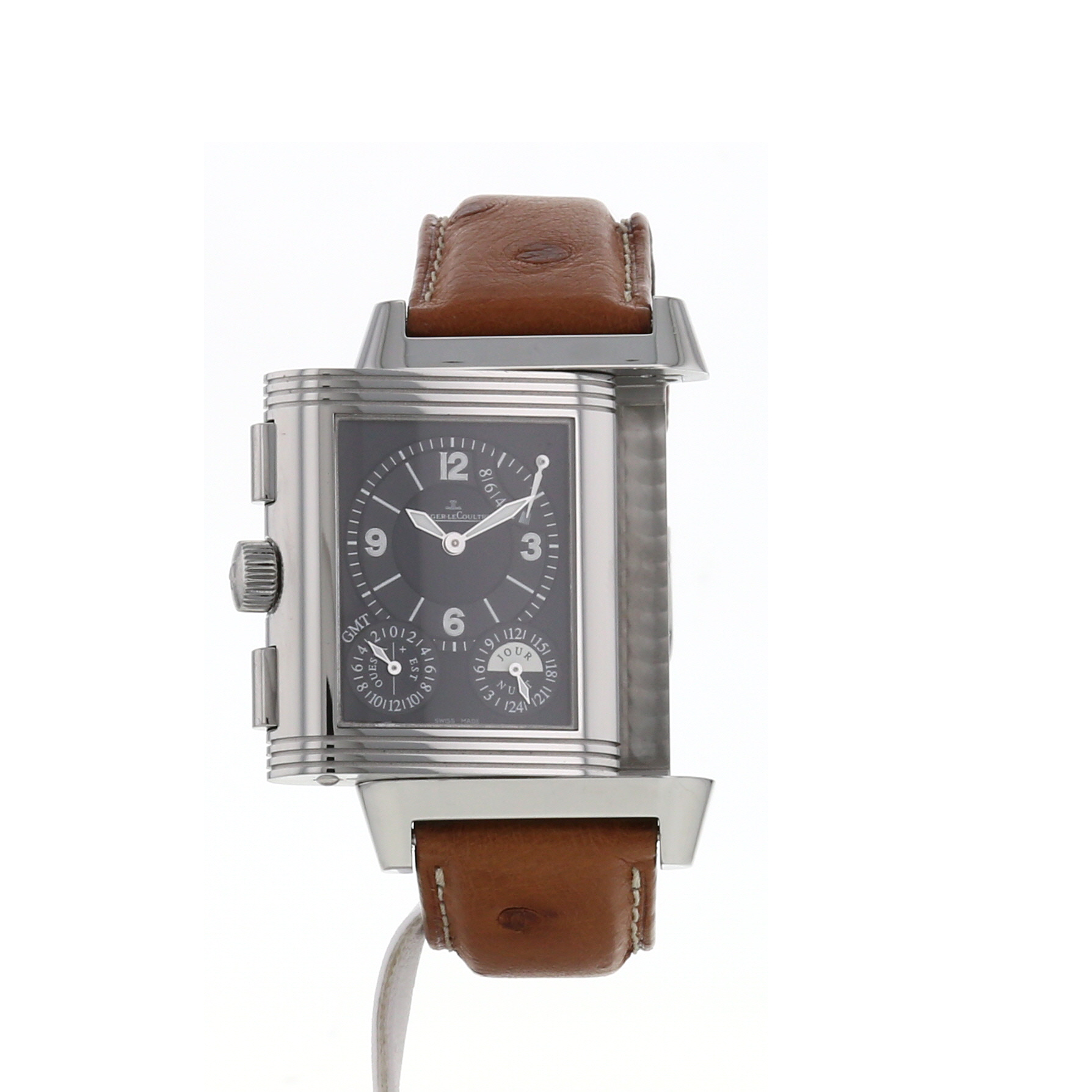 Reloj Jaeger-LeCoultre Reverso Grande GMT de acero Ref :  240818 Circa  2000 - Detail D2