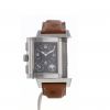 Jaeger-LeCoultre Reverso Grande GMT watch in stainless steel Ref:  240818 Circa  2000 - Detail D2 thumbnail