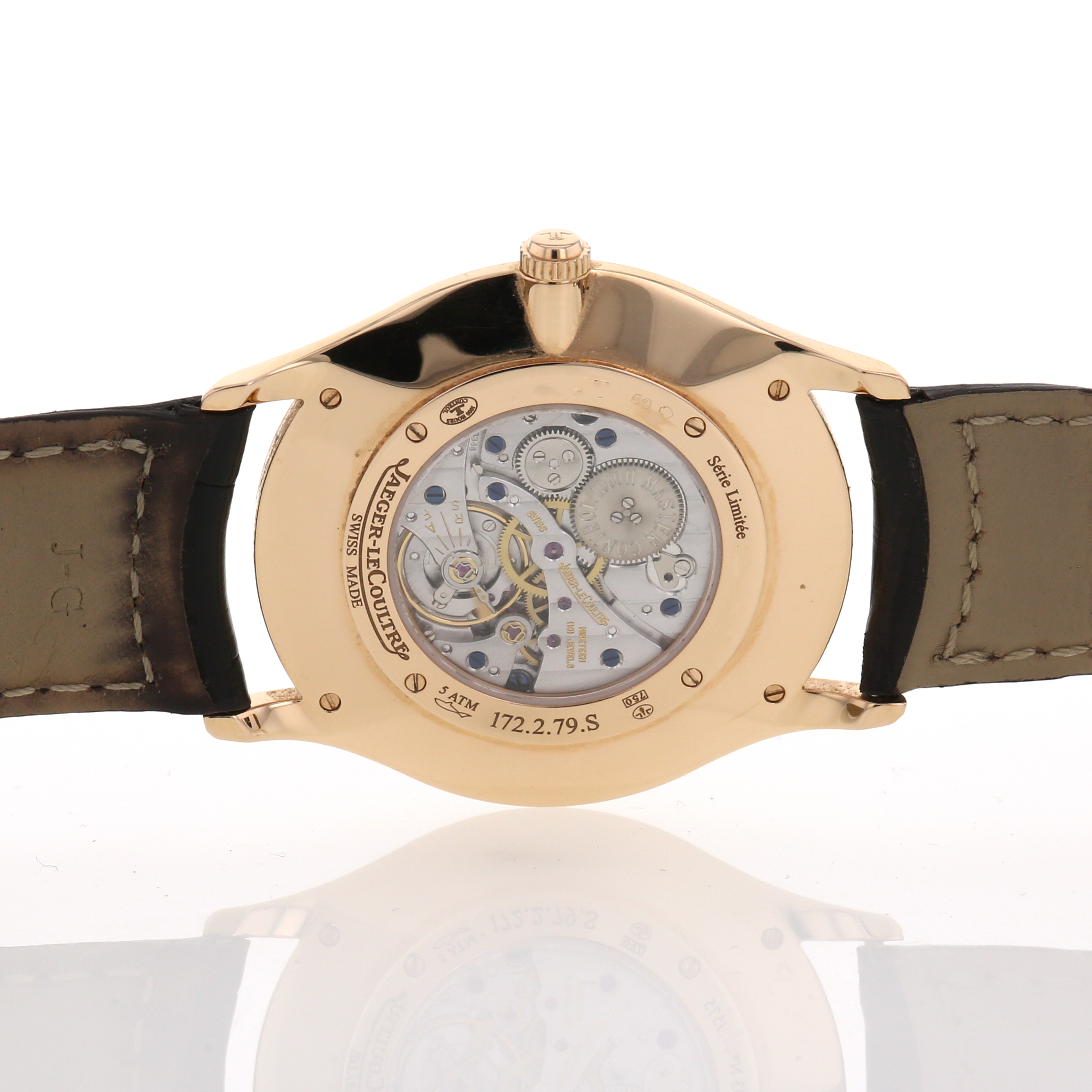 Montre Jaeger Lecoultre Master Ultra Thin en or rose Ref : 172279S Vers 2010 - Detail D2
