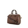 Louis Vuitton Speedy 25 cm shoulder bag in brown damier canvas and brown leather - 00pp thumbnail