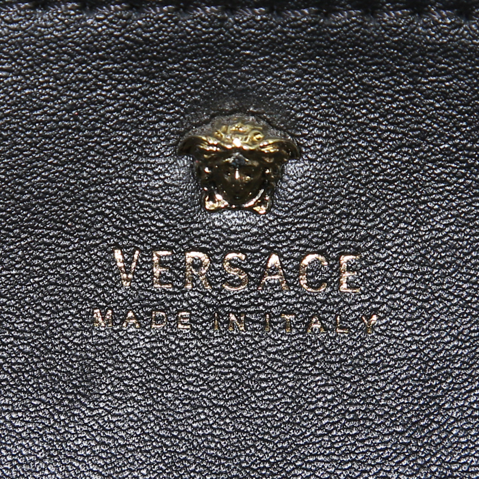 Borsa Versace Palazzo Empire in pelle nera - Detail D3
