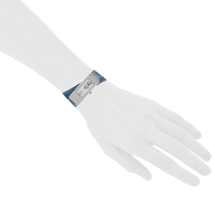 Hermes Kelly 2 wristwatch watch in stainless steel Ref: KT1.210 Circa 2000 - Detail D1