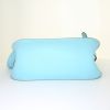 Hermès Jypsiere 28 cm shoulder bag in blue Lagon togo leather and blue Lagon Swift leather - Detail D5 thumbnail