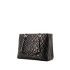 Sac cabas Chanel Shopping GST en cuir grainé matelassé noir - 00pp thumbnail
