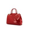 Louis Vuitton Brea handbag in red monogram patent leather - 00pp thumbnail