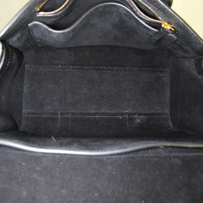 Sac bandoulière Mulberry Bayswater en cuir noir - Detail D3